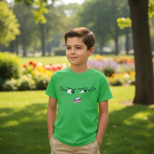 Emotie walging gezicht t-shirt