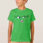 Emotie walging gezicht t-shirt (Voorkant)