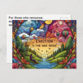 EMOTIEOORLOG BINNEN BRIEFKAART (Voorkant / Achterkant)