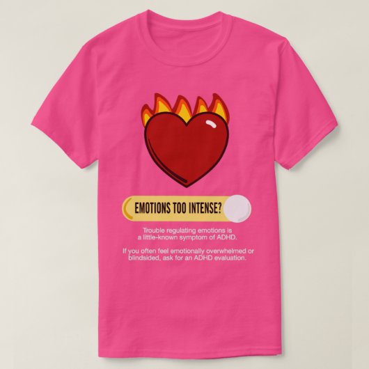 Emoties ADHD-bewustzijn T-shirt (Design voorkant)