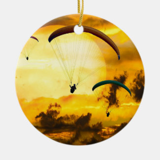 Emoties Adventure Fly Parachute Paragliding Keramisch Ornament