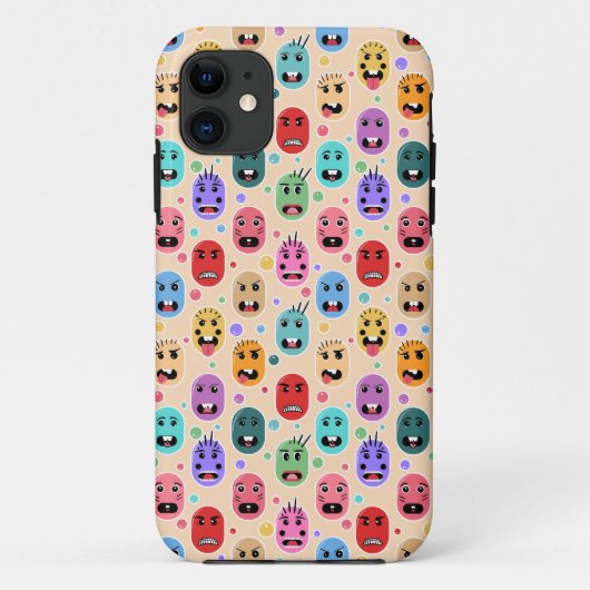 Emoties kleurige gezichten Case-Mate iPhone case (Achterkant)