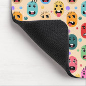 Emoties kleurige gezichten muismat (Hoek)