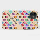 Emoties Kleurrijke Gezichten Aangepaste Naam Case-Mate iPhone Case (Achterkant (horizontaal))