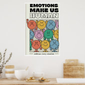 Emoties maken ons menselijk - 11x17 afdrukken / wa poster (Keuken)