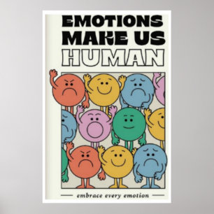 Emoties maken ons menselijk - 11x17 afdrukken / wa poster