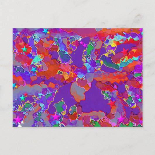 Emoties met kwadraten briefkaart (Voorkant)