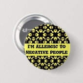 Emoties,Smile_ Ronde Button 5,7 Cm (Voorkant /achterkant)