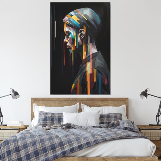 Emoties voor verwarming - Abstracte Art Print (Insitu (Slaapkamer))