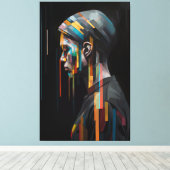 Emoties voor verwarming - Abstracte Art Print (Insitu (Houten vloer))