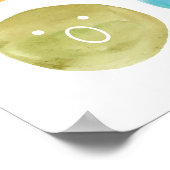 Emoties waterverf kunstkleerkleurige speelruimte poster (Hoek)