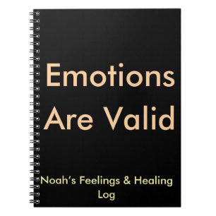 Emoties zijn een geldig aangepast tijdschrift voor notitieboek