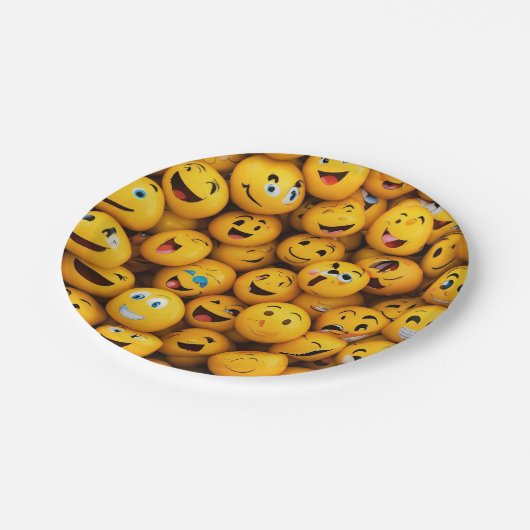 "Emotiespectrum: Uniek ontwerp in emoji-stijl" Papieren Bordje (Gekanteld)