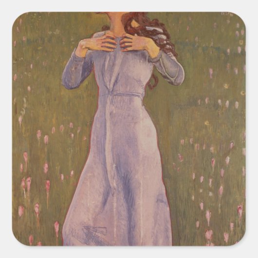 Emotion , 1900 vierkante sticker (Voorkant)