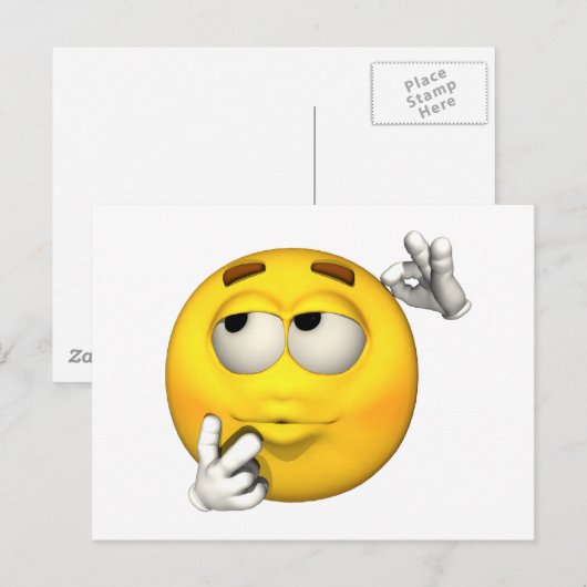 Emotion Guy - Dinking Briefkaart (Voorkant / Achterkant)