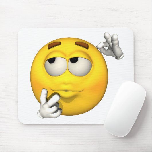 Emotion Guy - Thinking Mousepad Muismat (Met muis)