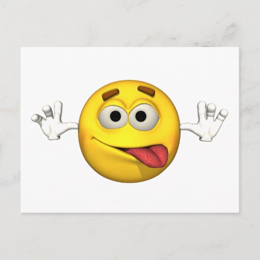 Emotion Guy - Tongue Out Briefkaart (Voorkant)