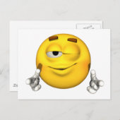 Emotion Guy - Wink Briefkaart (Voorkant / Achterkant)