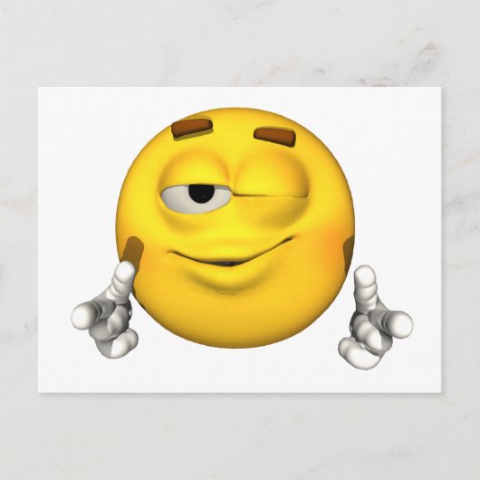 Emotion Guy - Wink Briefkaart (Voorkant)