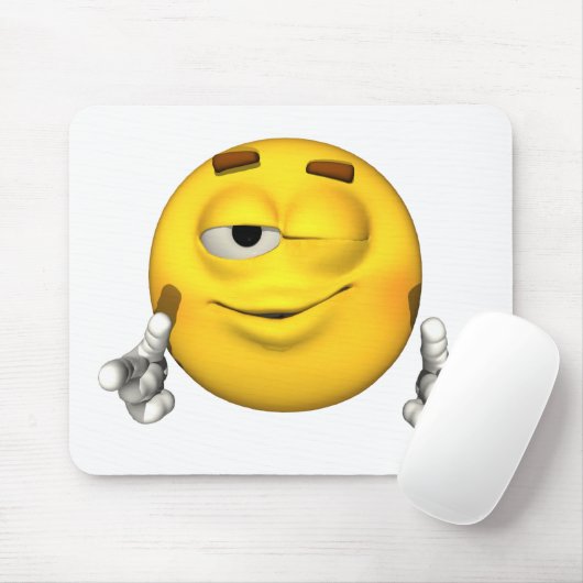 Emotion Guy - Wink Mousepad Muismat (Met muis)