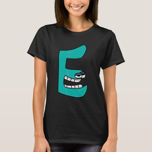 Emotion Letter E Alphabet Lore T-shirt (Voorkant)