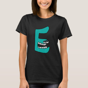 emotion letter e alphabet lore voor jongens meisje t-shirt