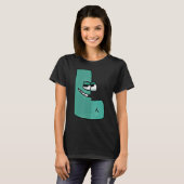 emotion Letter L Alphabet Lore voor jongens, meisj T-shirt (Voorkant volledig)