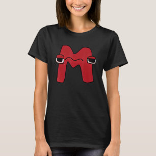 emotion Letter M Alphabet Lore voor jongens meisje T-shirt