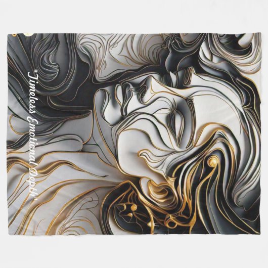 "Emotional Art Forms" Fleece Deken (Voorkant (Horizontaal))