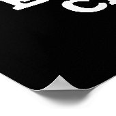 Emotional Cabbage Funny Veggie Pun Dark BG Poster (Hoek)