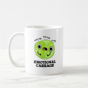 Emotional Cabbage Funny Veggie Pun Koffiemok