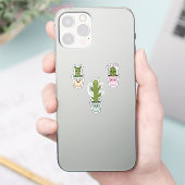 Emotional Cactus Trio Sticker - Schattige Grappig  (Telefoon)