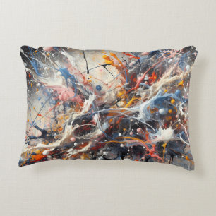 Emotional Color Splash – Abstract expressionistisc Accent Kussen