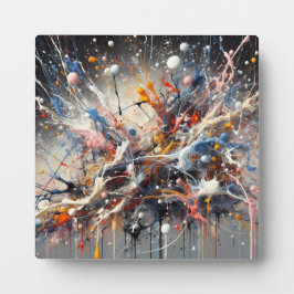 Emotional Color Splash – Abstract expressionistisc Fotoplaat