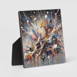 Emotional Color Splash – Abstract expressionistisc Fotoplaat