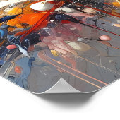 Emotional Color Splash – Abstract expressionistisc Poster (Hoek)
