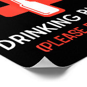 Emotional Drinking Buddy Please Don't Pet Drunk Dr Poster (Hoek)