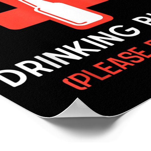 Emotional Drinking Buddy Please Don't Pet Drunk Dr Poster (Hoek)