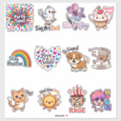 Emotional Emoji Sticker Bundle – Cute Expression S (Vel)