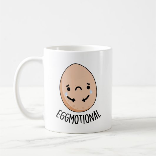 Emotional Funny Emotional Egg Pun Koffiemok (Links)