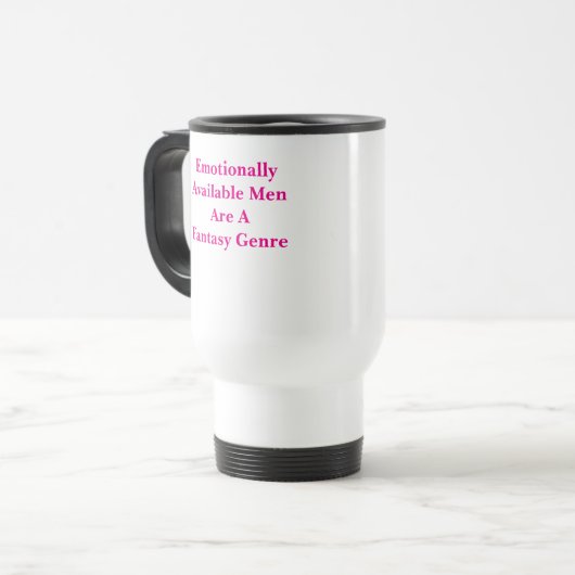Emotional Men Mug Reisbeker (Voorkant links)