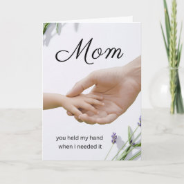 Emotional Mother Appreciation Card lavendar Kaart