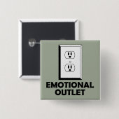 Emotional Outlet Funny Button Badge Pin (Voorkant /achterkant)