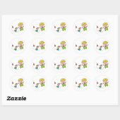 Emotional Roller Onderzetter Ronde Sticker (Vel)