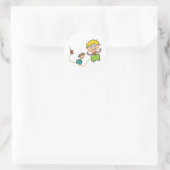 Emotional Roller Onderzetter Ronde Sticker (Tas)