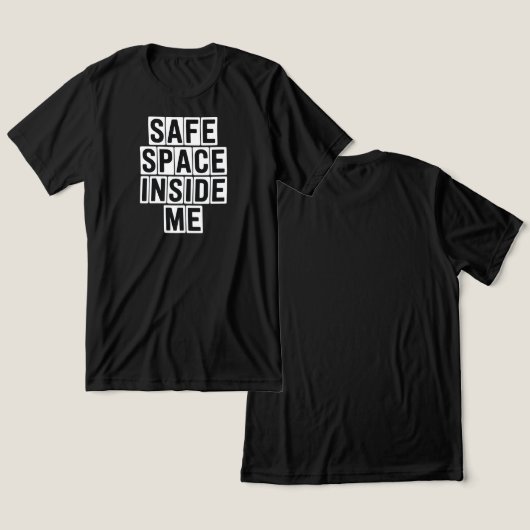 Emotional Self-Care & Safe Space  Tri-Blend Shirt (Ontwerp Voorkant & Achterkant)
