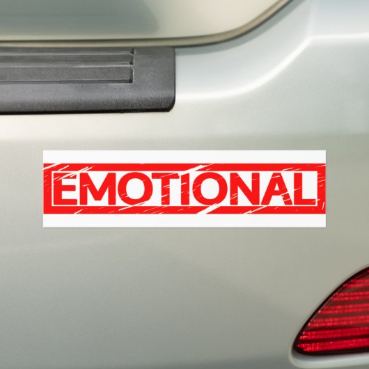 Emotional Stamp Bumpersticker (Op auto)