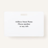 Emotional Support Animal ESA ID One Photo Badge (Achterkant)