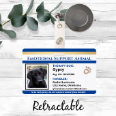 Emotional Support Animal ID One Photo Option Badge
