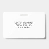 Emotional Support Animal ID One Photo Option Badge (Achterkant)